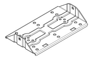 Piastra supporto braccetti grigia per N50110 per barre Silenzio