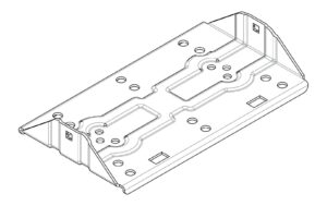 Piastra supporto braccetti nera per N50100 per barre Silenzio