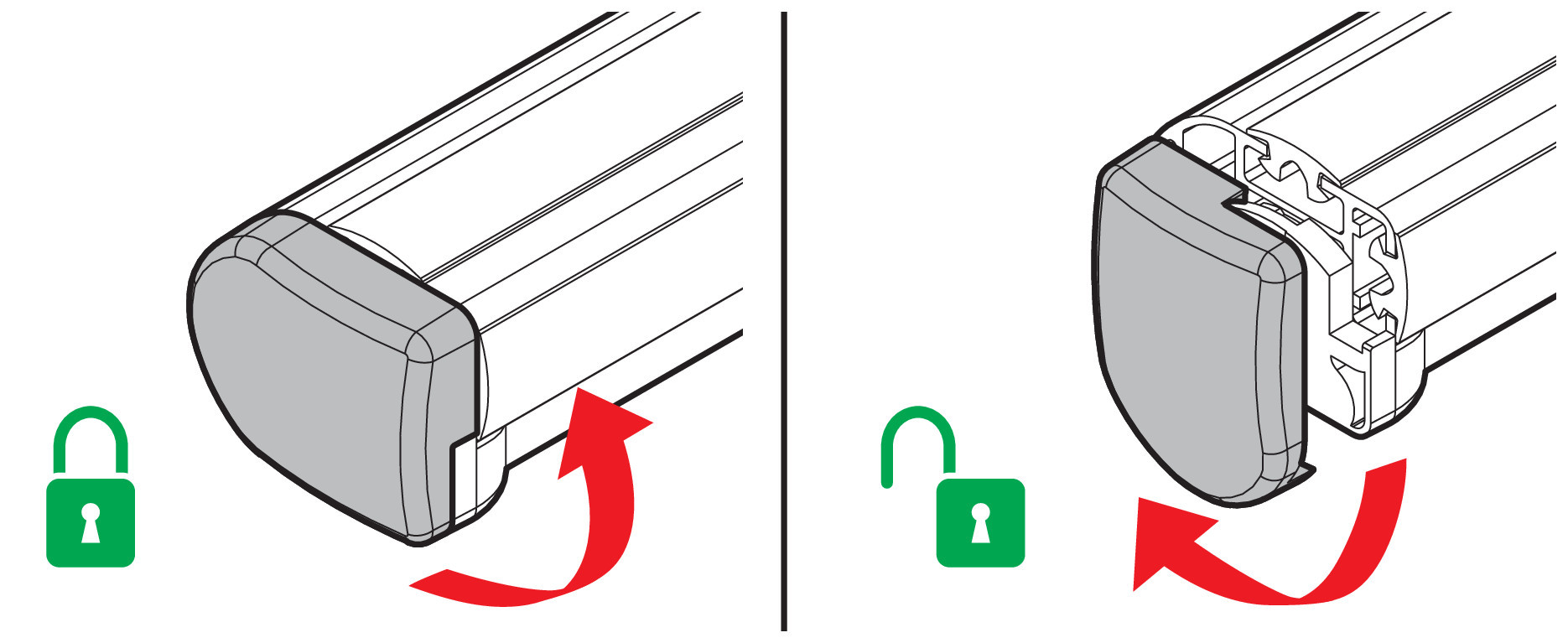 Set 2 tappi apribili per barre Kargo-Plus - immagine 4