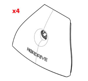 Set 4 cover piedi Evos