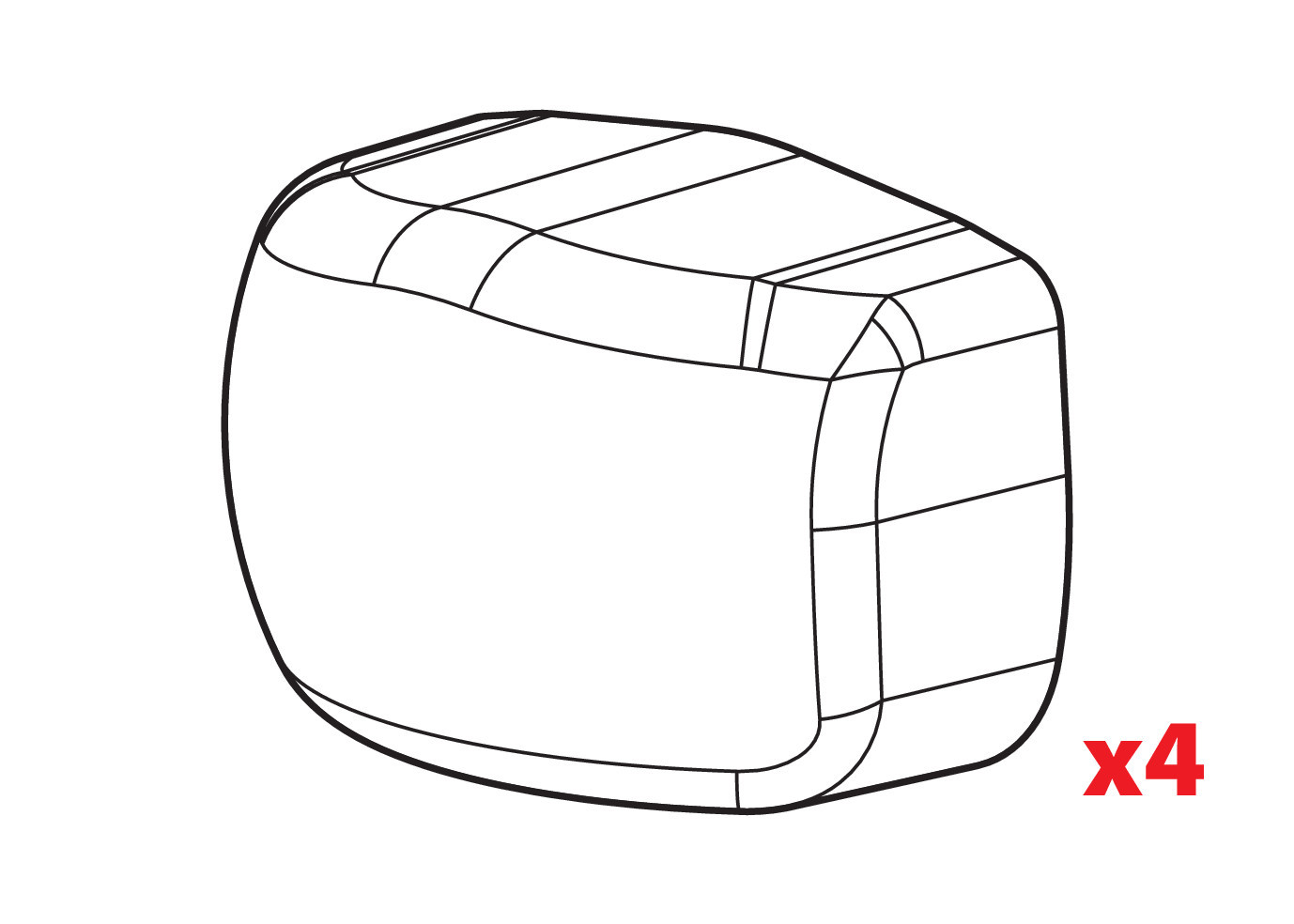 Set 4 tappi per barre Helio Rail (solo lotto 23311) 1 Set 4 tappi per barre Helio Rail (solo lotto 23311)