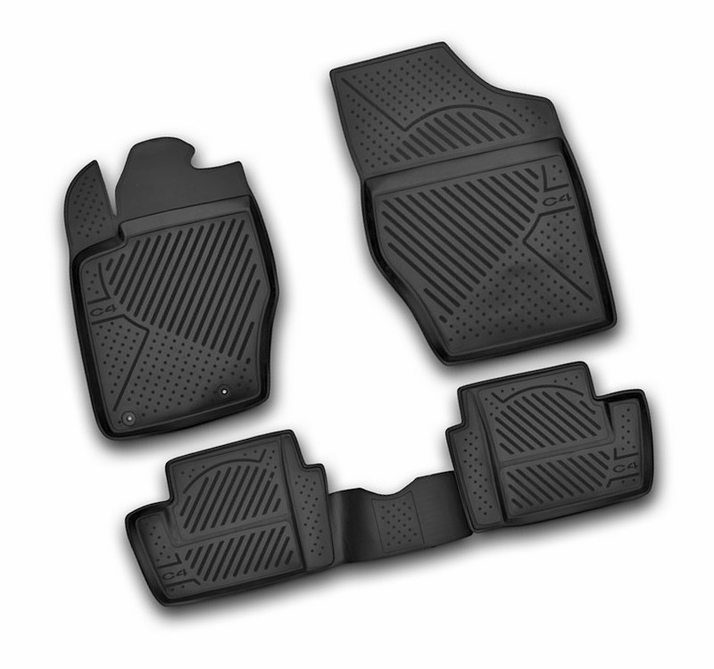 Set tappeti su misura in TPE - compatibile per Citroen C4 3p (01/05>10/10) - Citroen C4 5p (01/05>10/10)