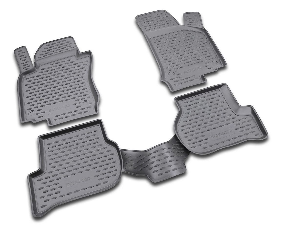 Set tappeti su misura in TPE - compatibile per Volkswagen Scirocco (10/08>09/17)