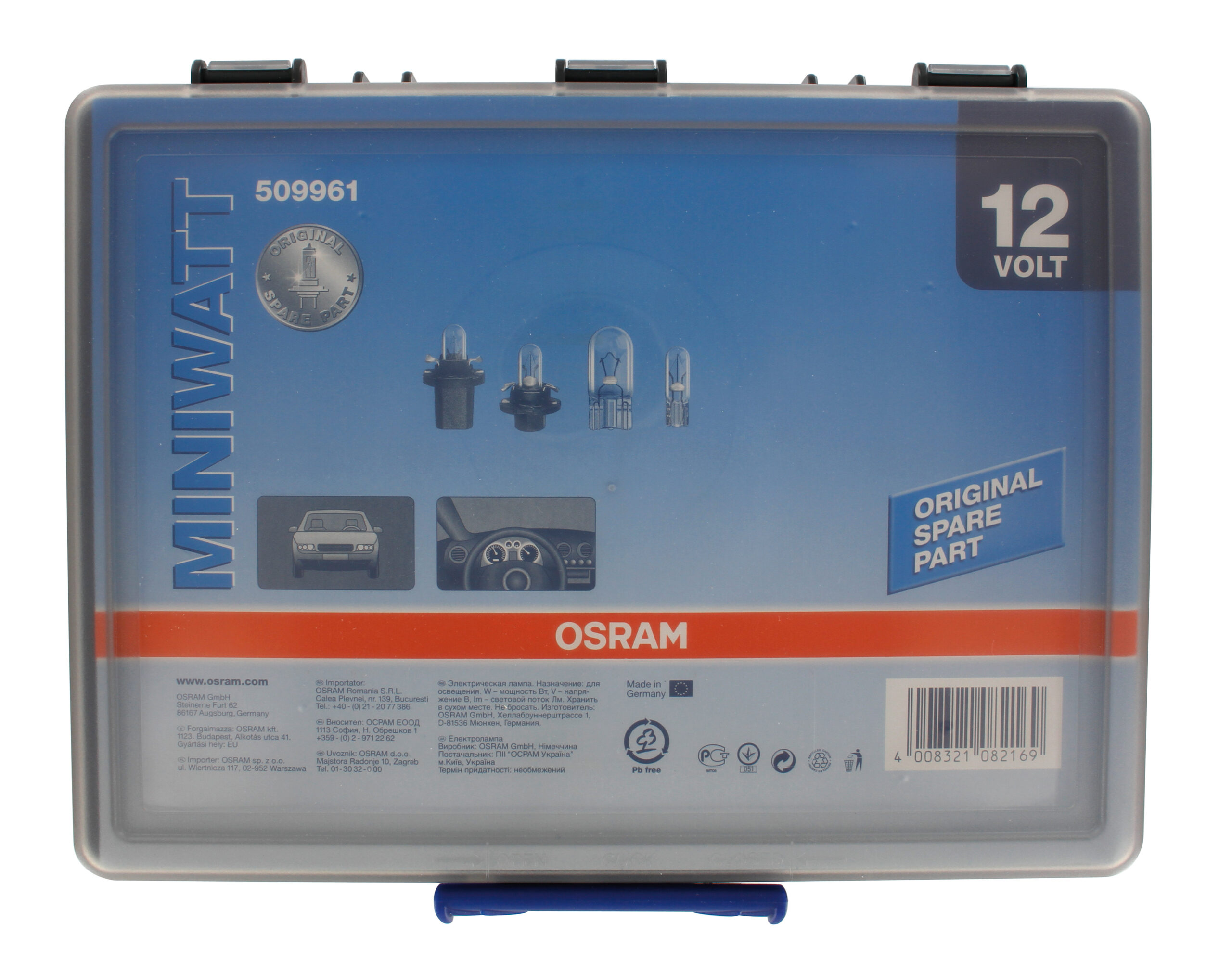 12V Miniwatt, box assortito 180 pz - 1 pz - Scatola Plast.