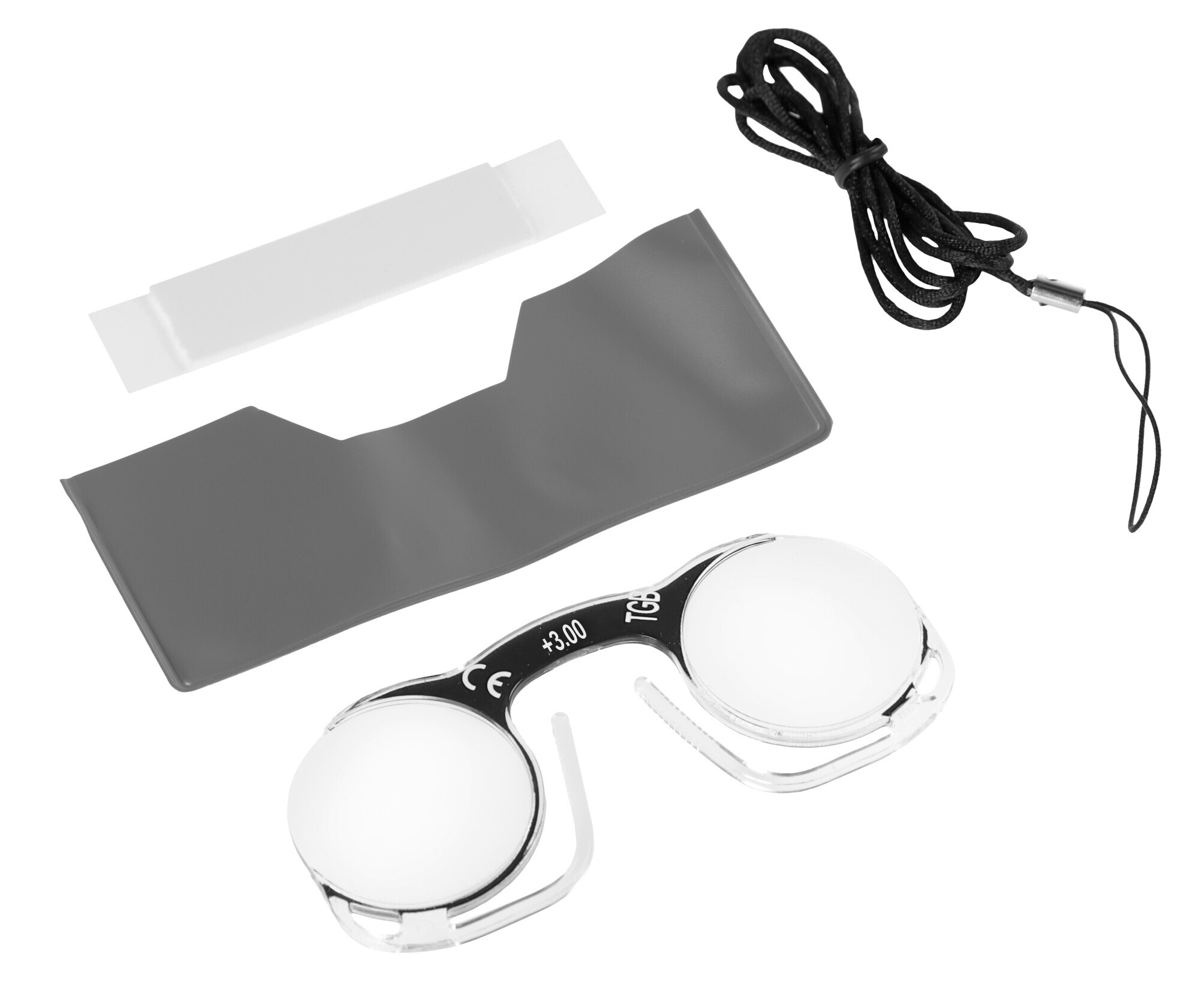 Oplà, occhiali da lettura formato carta di credito - Ricarica singola gradazione - +3.0 - Confezione da 3 pezzi - immagine 2