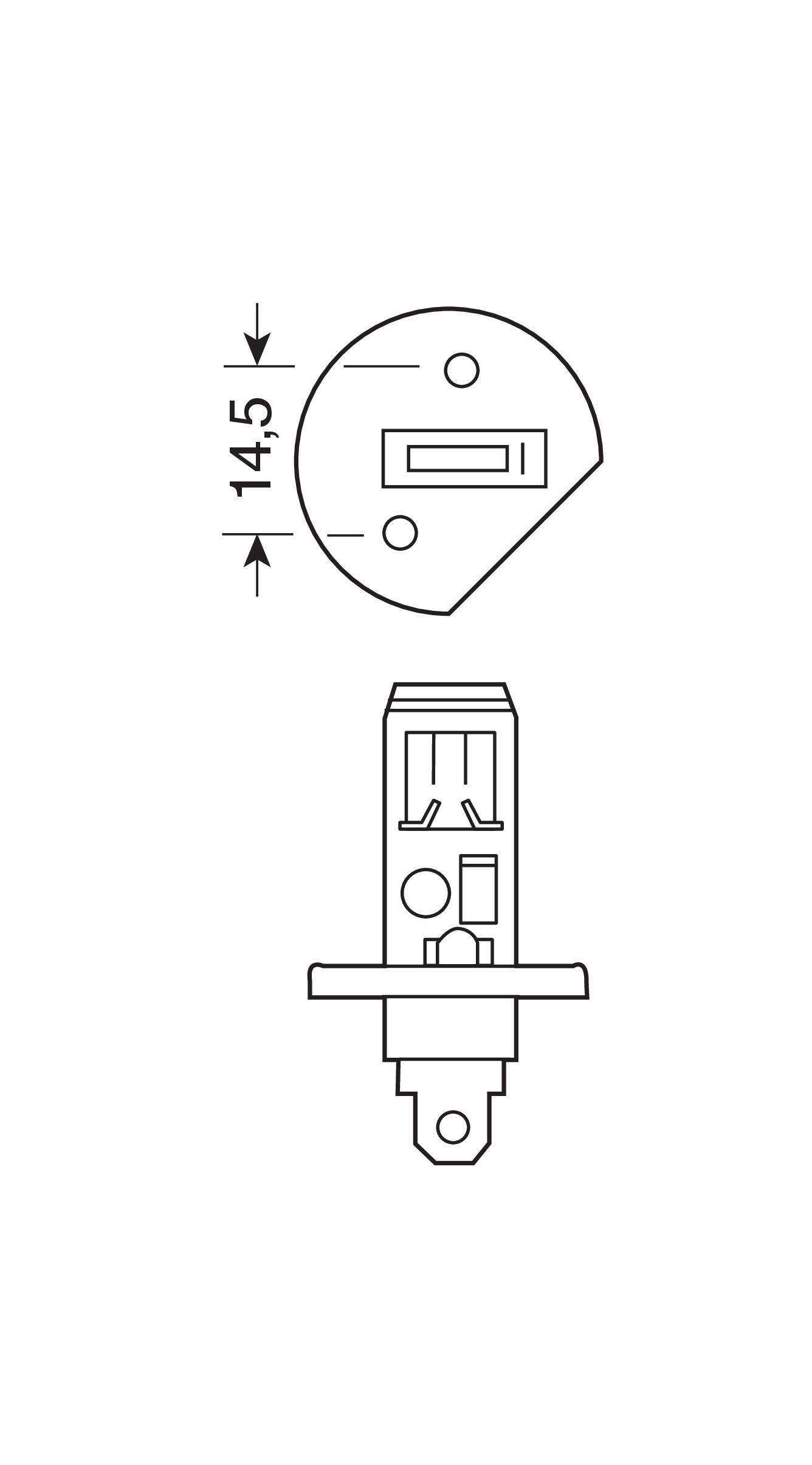 12V Night Breaker Silver - H1 - 55W - P14,5s - 2 pz - Scatola Plast. - immagine 3