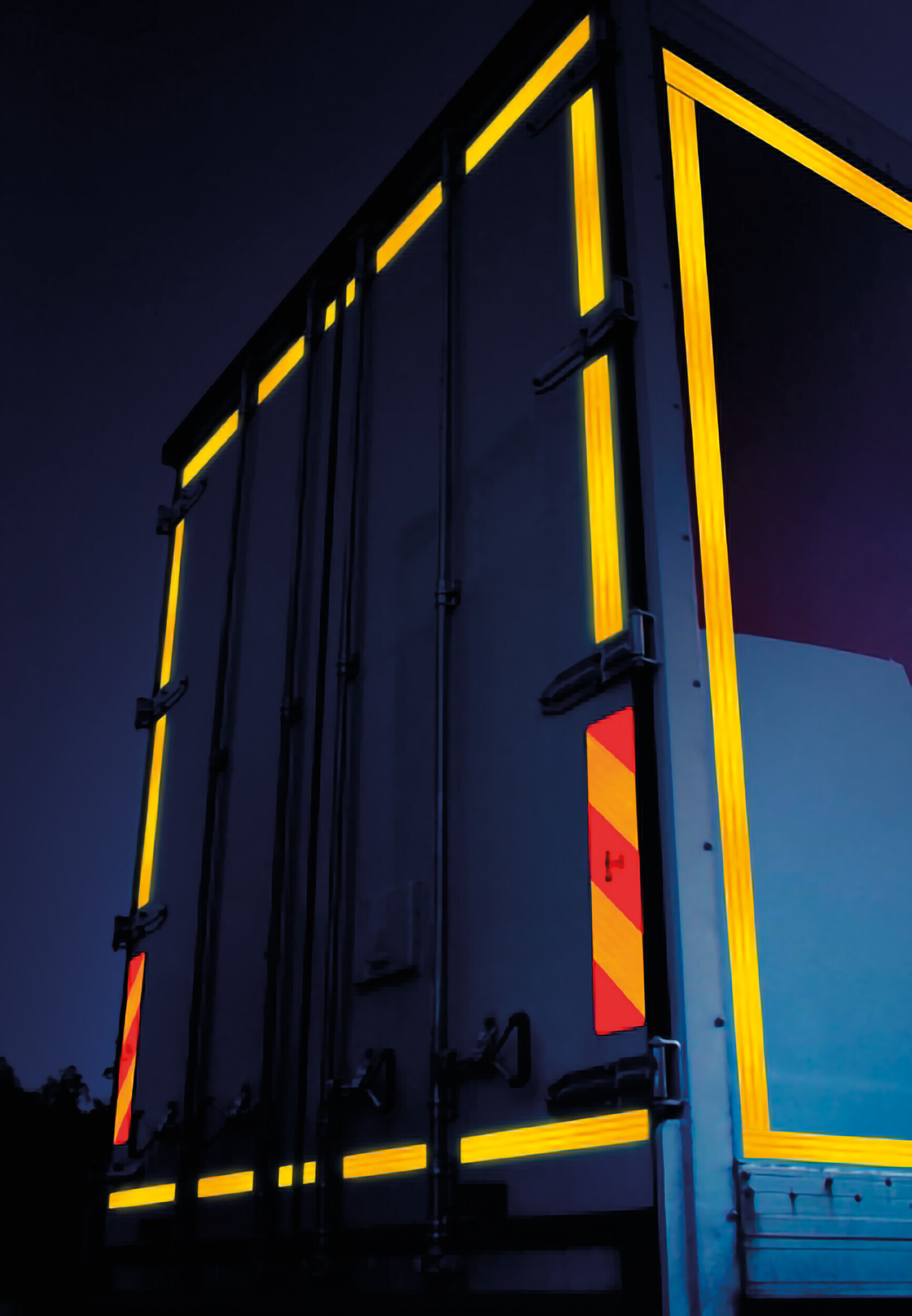 Coppia catarifrangenti adesivi per superfici rigide - Rimorchio - immagine 2