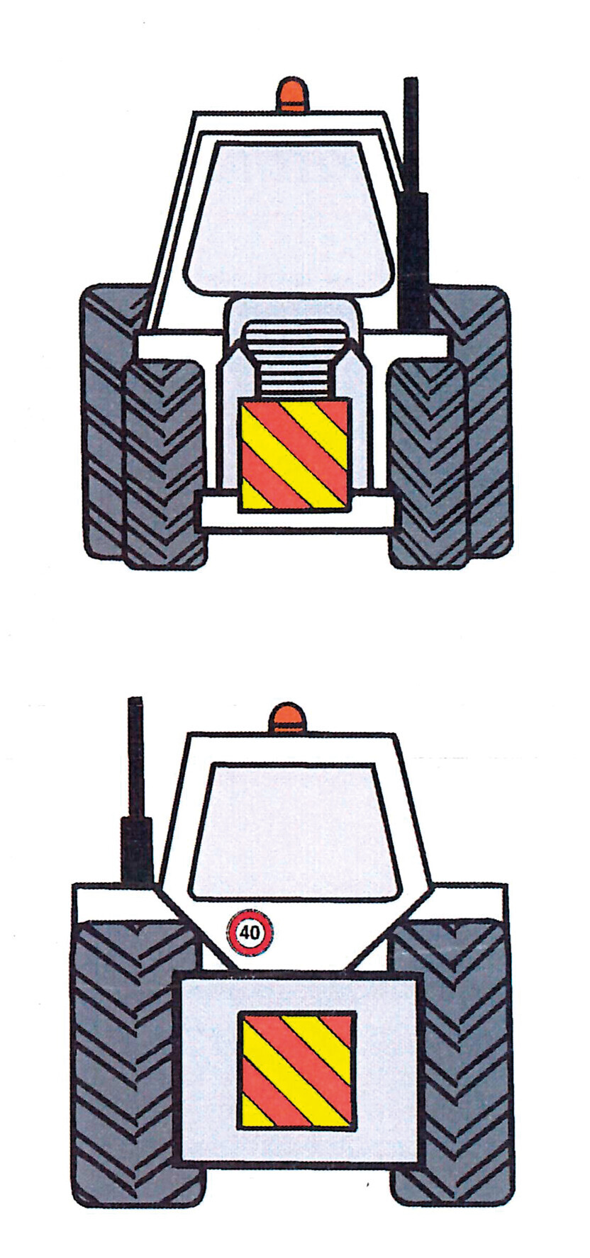 Pannello retroriflettente per veicoli agricoli - immagine 2
