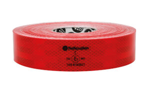 Premium, nastro segnaletico di sicurezza per superfici rigide - 50 m - Rosso