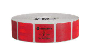 Value, nastro segnaletico di sicurezza per superfici telonate - 50 m - Rosso