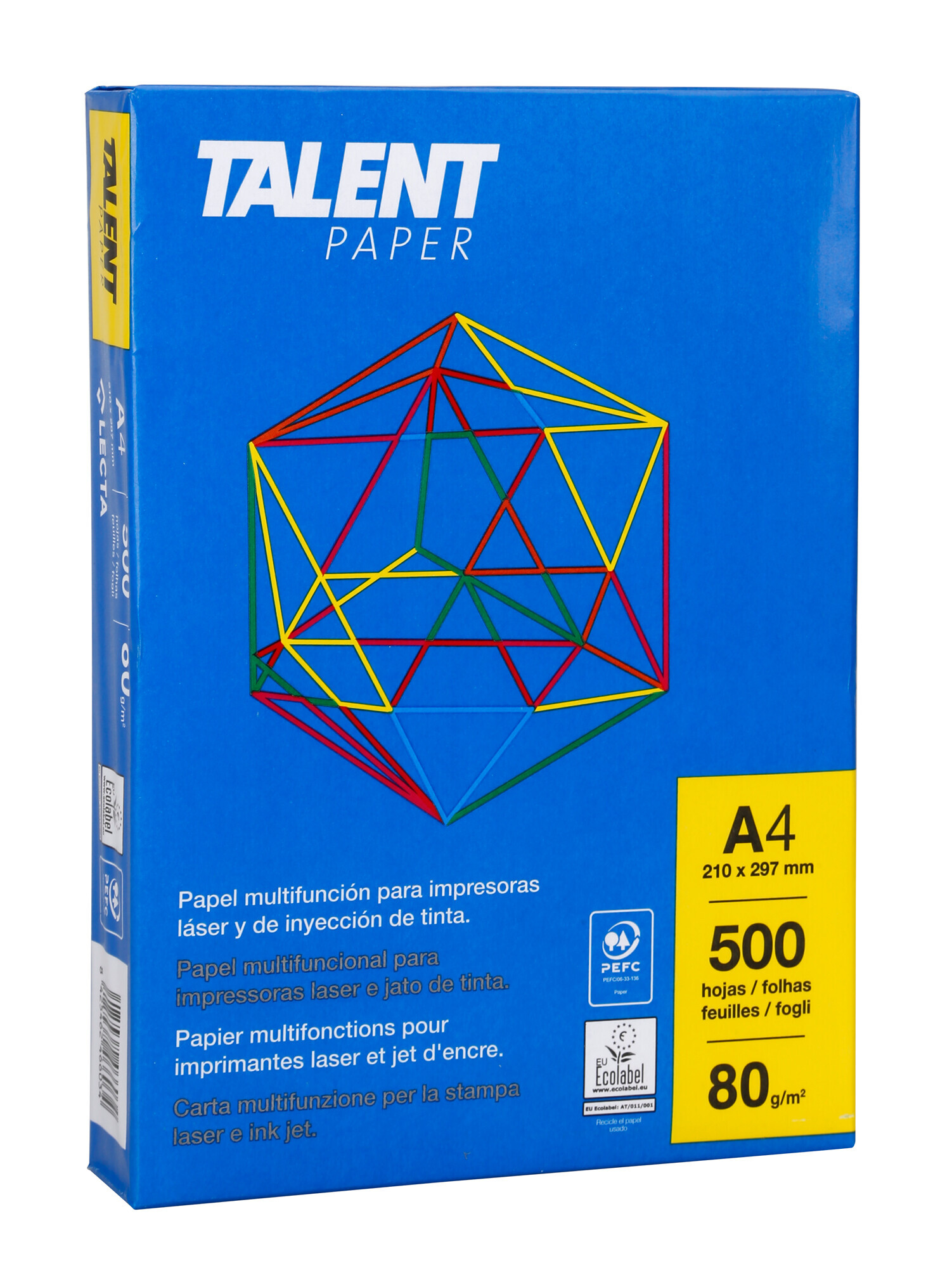 Carta per stampe e fotocopie, 80 gr, A4 (210x297 mm) - 5 risme da 500 fogli - immagine 2