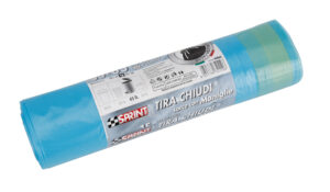 Rotolo 15 sacchi azzurri profumati per raccolta differenziata, linea professionale - 45 L - 55x65 cm