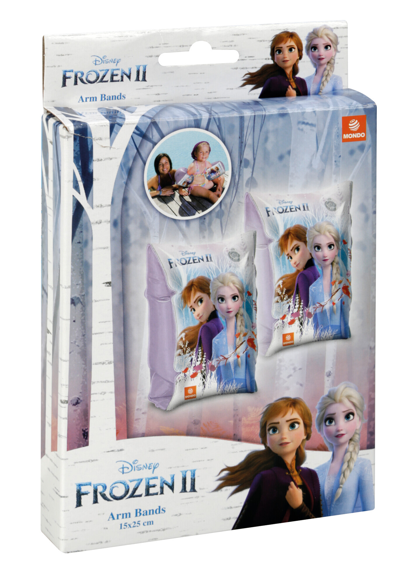 Coppia di braccioli 2>6 anni, grafica personalizzata “Frozen” - Confezione da 12 pezzi - immagine 2