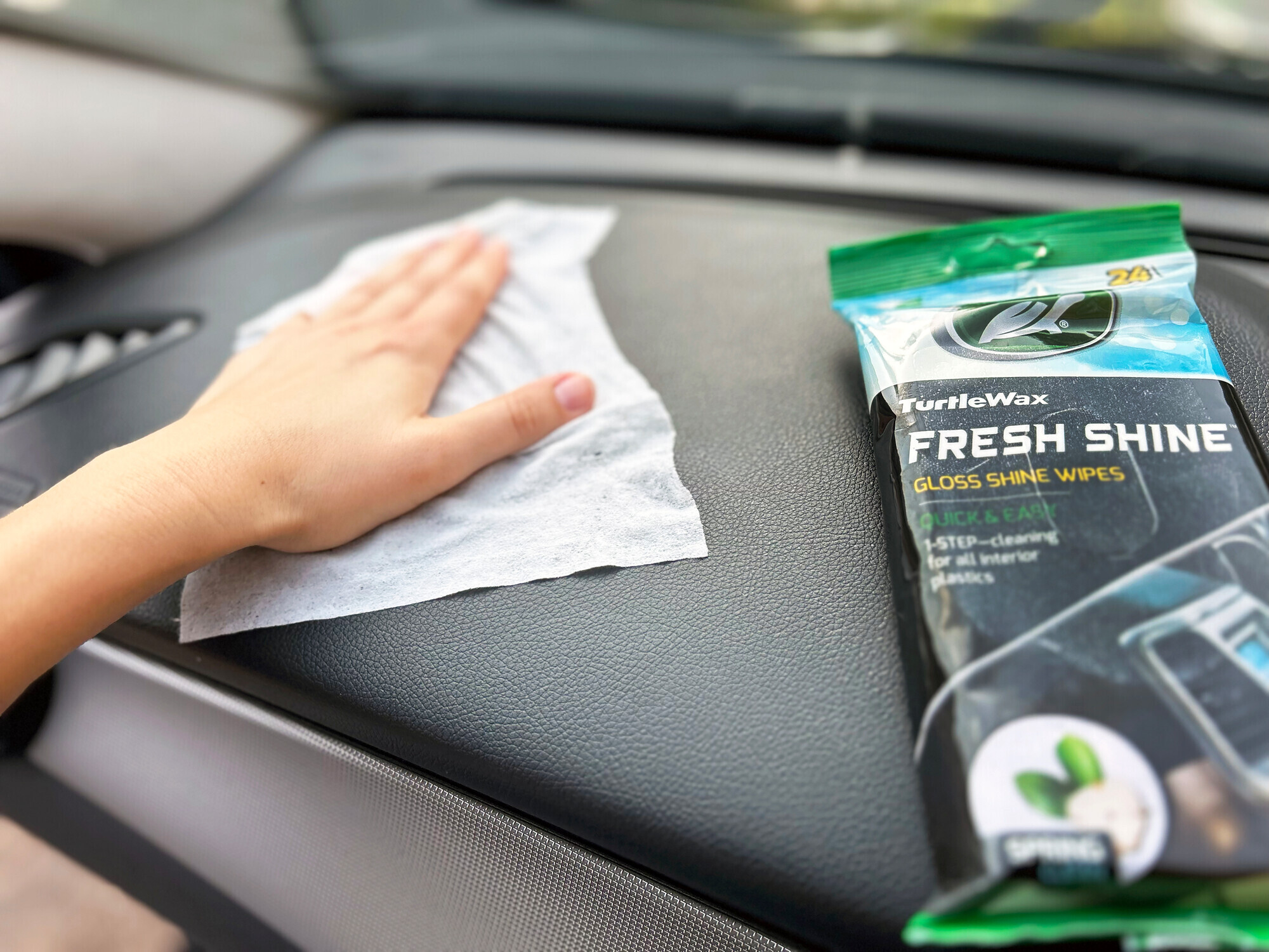 Fresh Shine, salviette per cruscotto, finitura lucida - 24 pz - immagine 3