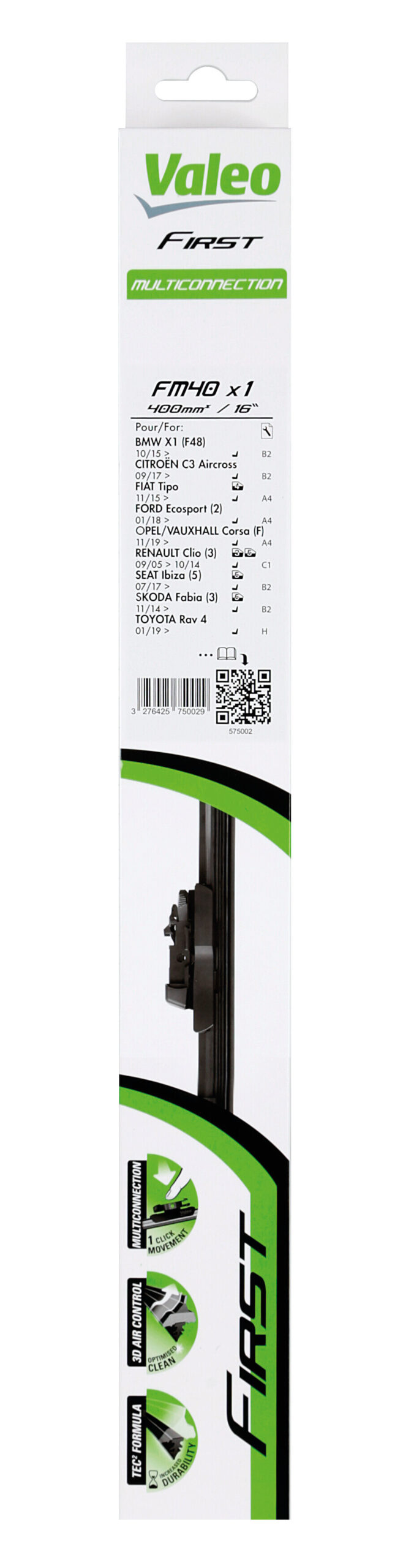 First Flat Blades, spazzola tergicristallo - FM40 - 400 mm - 1 pz - immagine 7