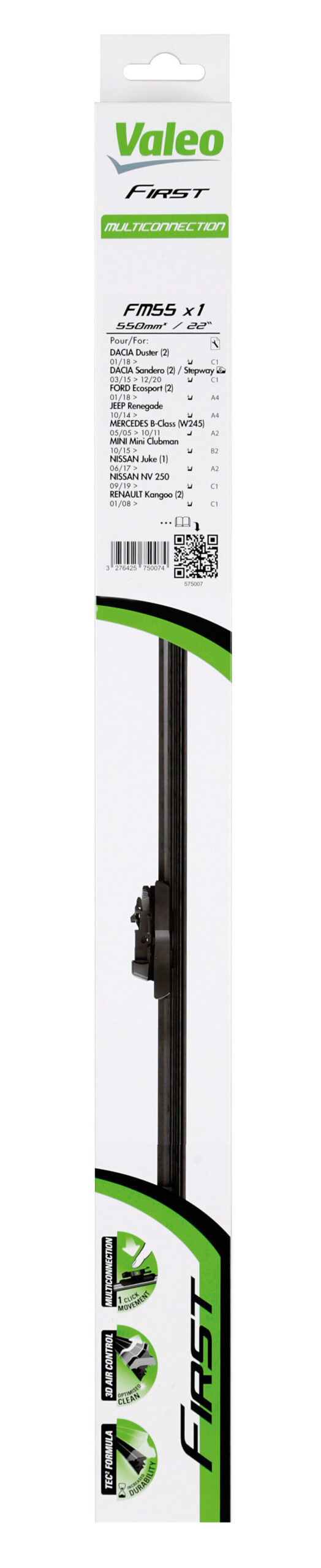 First Flat Blades, spazzola tergicristallo - FM55 - 550 mm - 1 pz - immagine 7