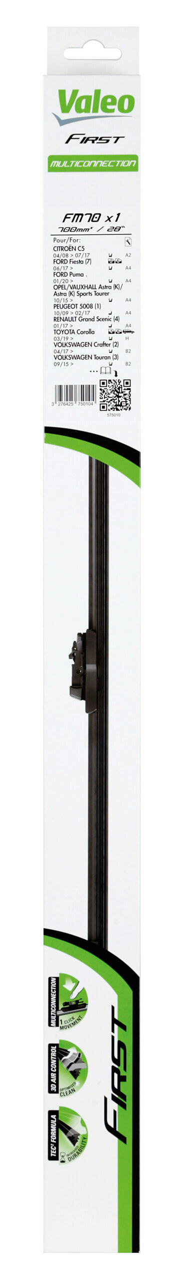 First Flat Blades, spazzola tergicristallo - FM70 - 700 mm - 1 pz - immagine 7