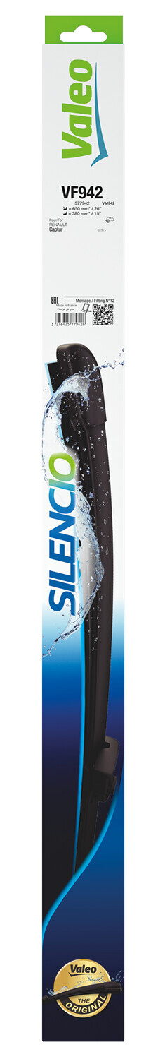 Silencio Flat Blades, spazzole tergicristallo - VF942 - 650 + 380 mm - 2 pz - immagine 3