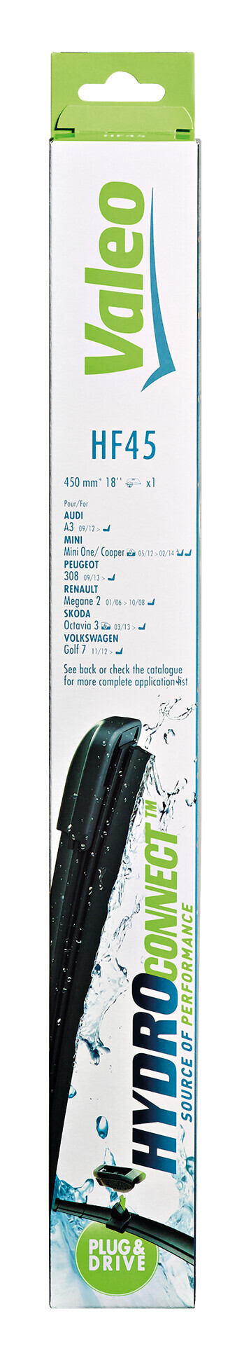 HydroConnect Multiconnection, spazzola tergicristallo - HF45 - 450 mm - 1 pz - immagine 2