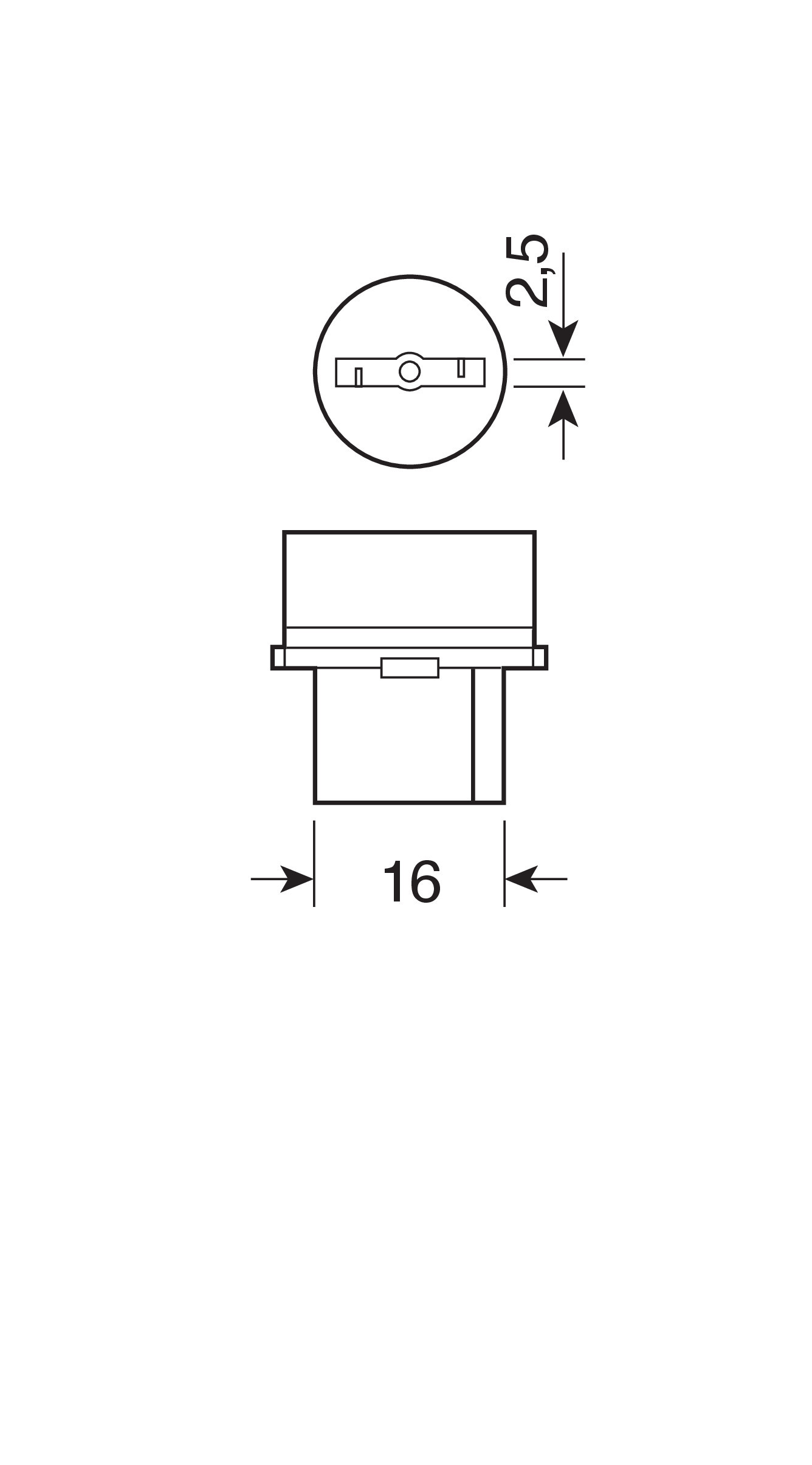 12V Lampada 1 filamento - P27W - 27W - W2,5x16d - 10 pz - Scatola - immagine 3