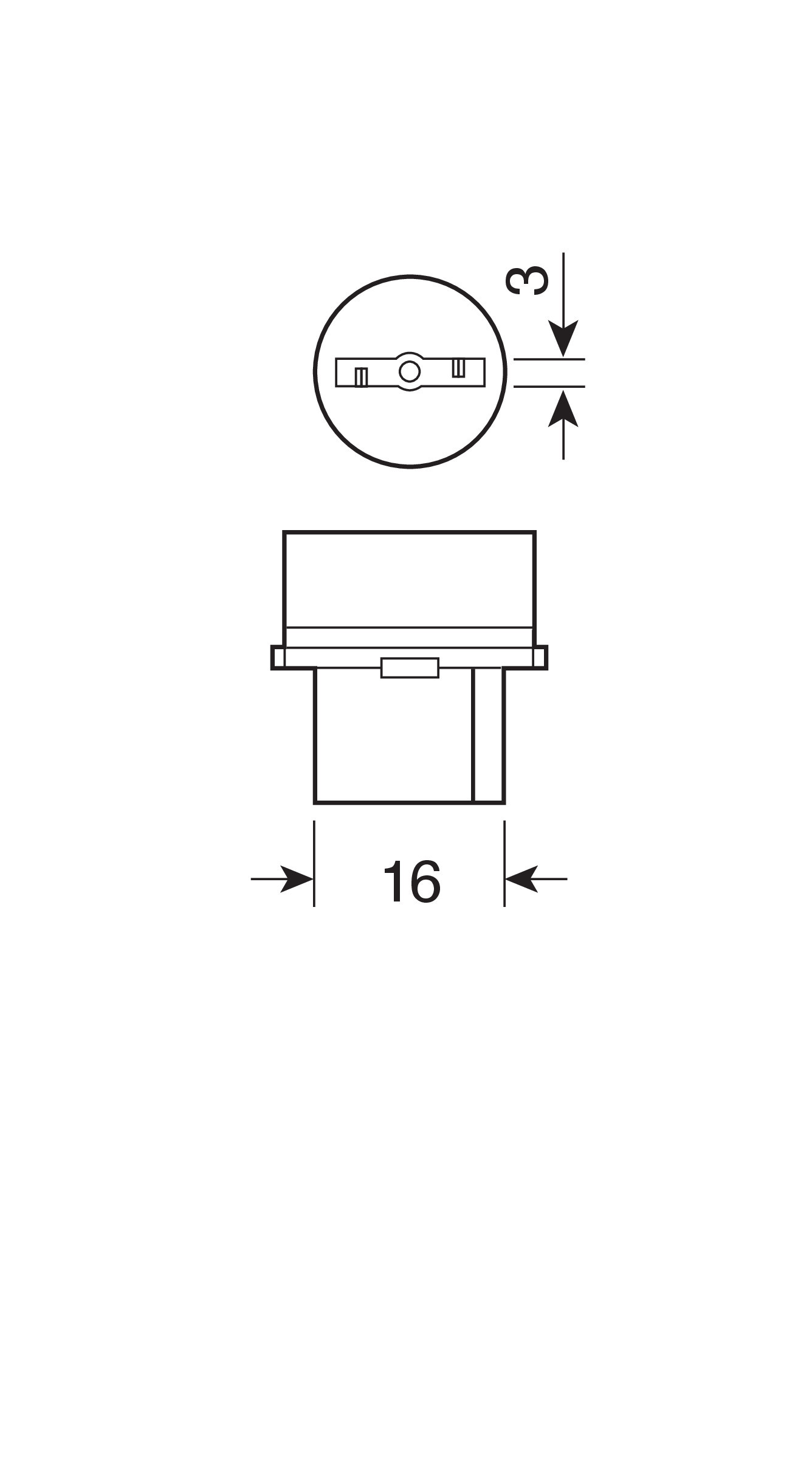12V Lampada con zoccolo vetro - WY21W - 21W - W3x16d - 2 pz - Scatola - Arancio - immagine 3