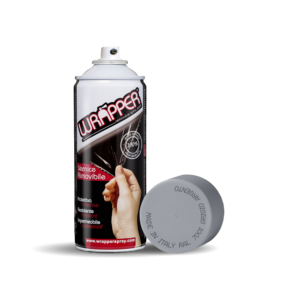 Wrapper, pellicola spray rimovibile, 400 ml - Grigio argento - Ral 7001