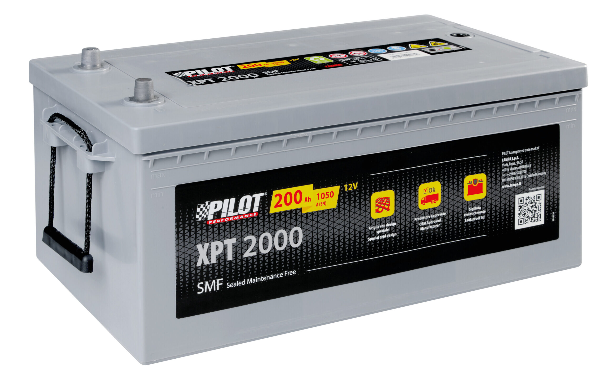 Batteria 12V - Pilot SMF - 200 Ah - 1050 A