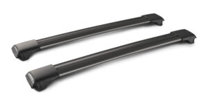 Rail Black, coppia barre portatutto in alluminio - 85 cm