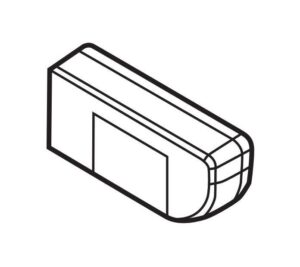 Ricambio cover luce destra per portabici Justclick