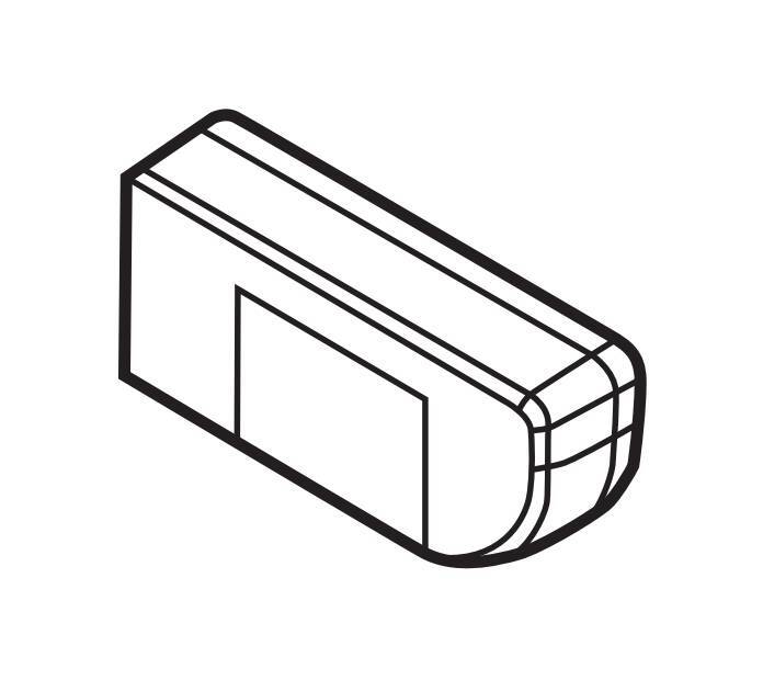 Ricambio cover luce destra per portabici Justclick