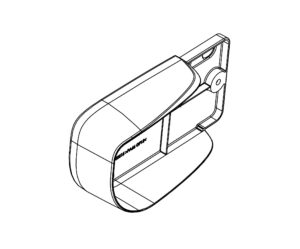 Ricambio supporto luce sinistra per portabici Justclick