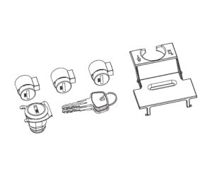 Serratura di ricambio per portabici FoldClick