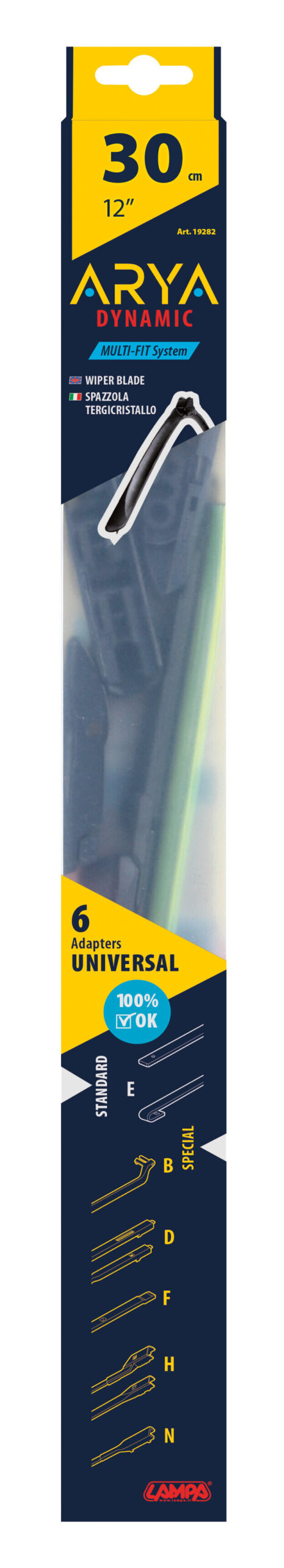 Arya, spazzola tergicristallo - 30 cm (12") - 1 pz - immagine 3