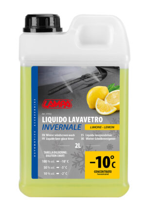 Liquido lavavetro invernale profumato (-10&deg;C) - Limone - 2000 ml