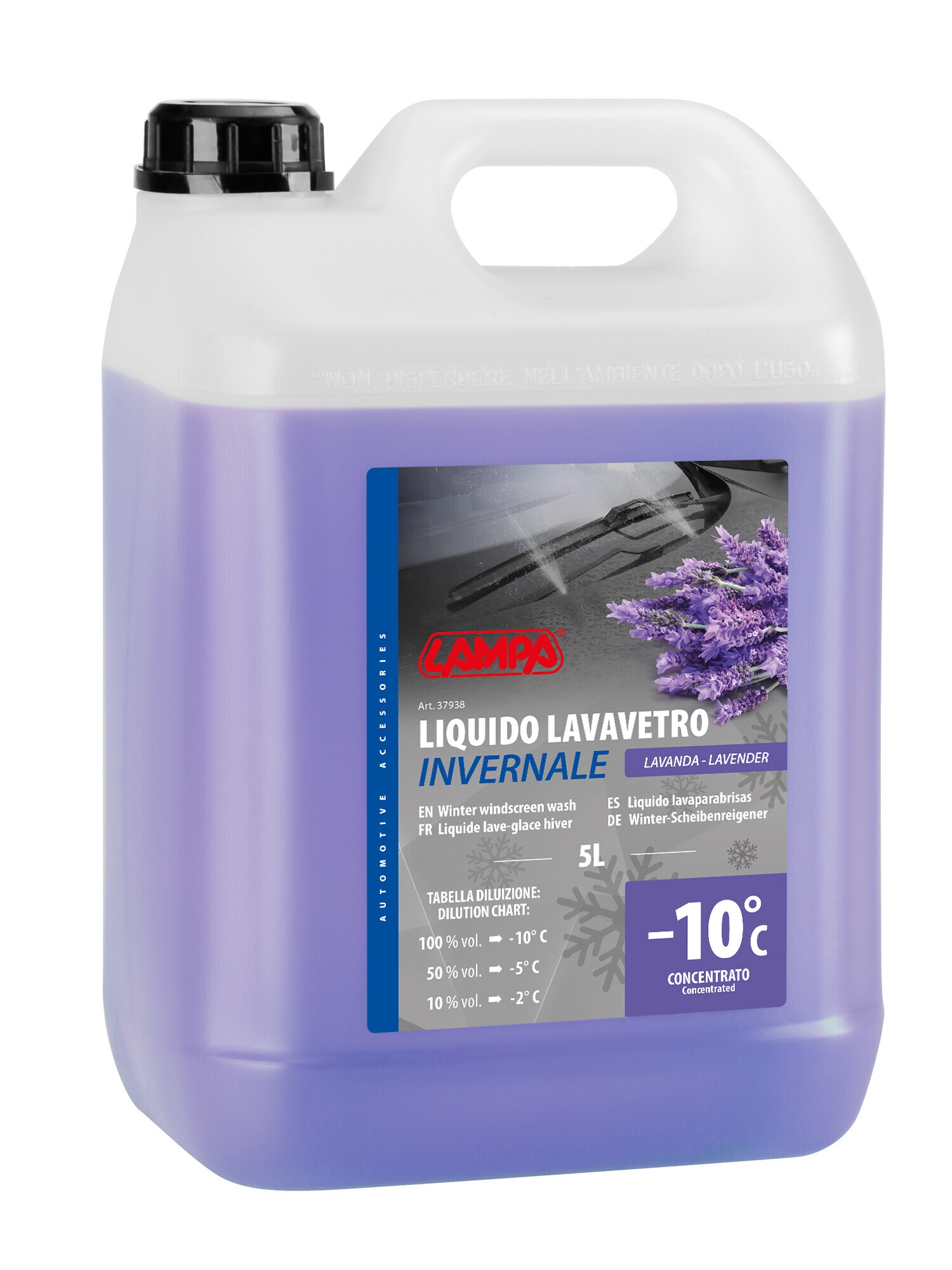 Liquido lavavetro invernale profumato (-10°C) - Lavanda - 5000 ml 1 Liquido lavavetro invernale profumato (-10°C) - Lavanda - 5000 ml