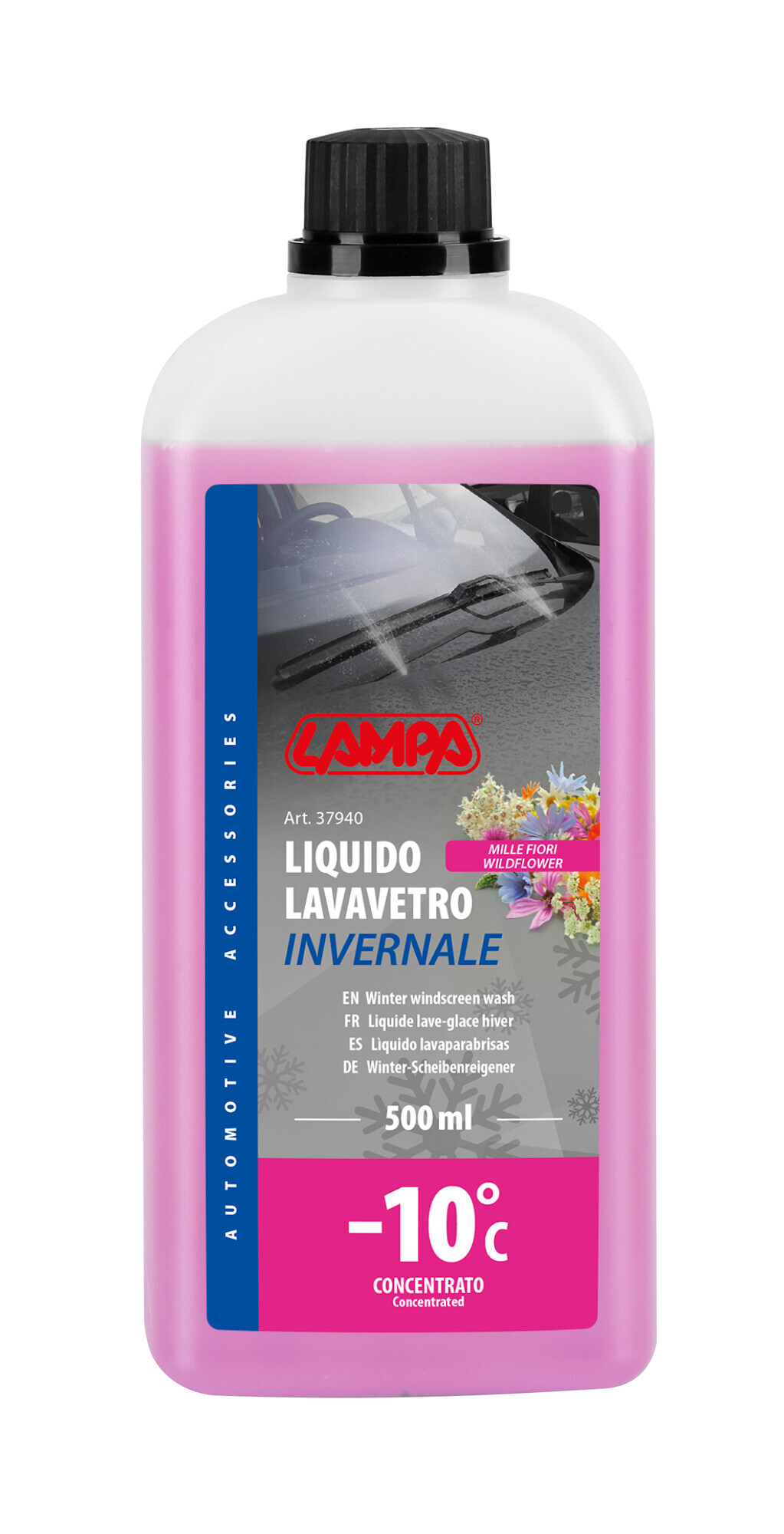 Liquido lavavetro invernale profumato (-10°C) - Mille fiori - 500 ml 1 Liquido lavavetro invernale profumato (-10°C) - Mille fiori - 500 ml
