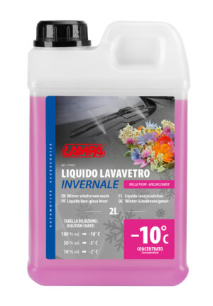 Liquido lavavetro invernale profumato (-10&deg;C) - Mille fiori - 2000 ml