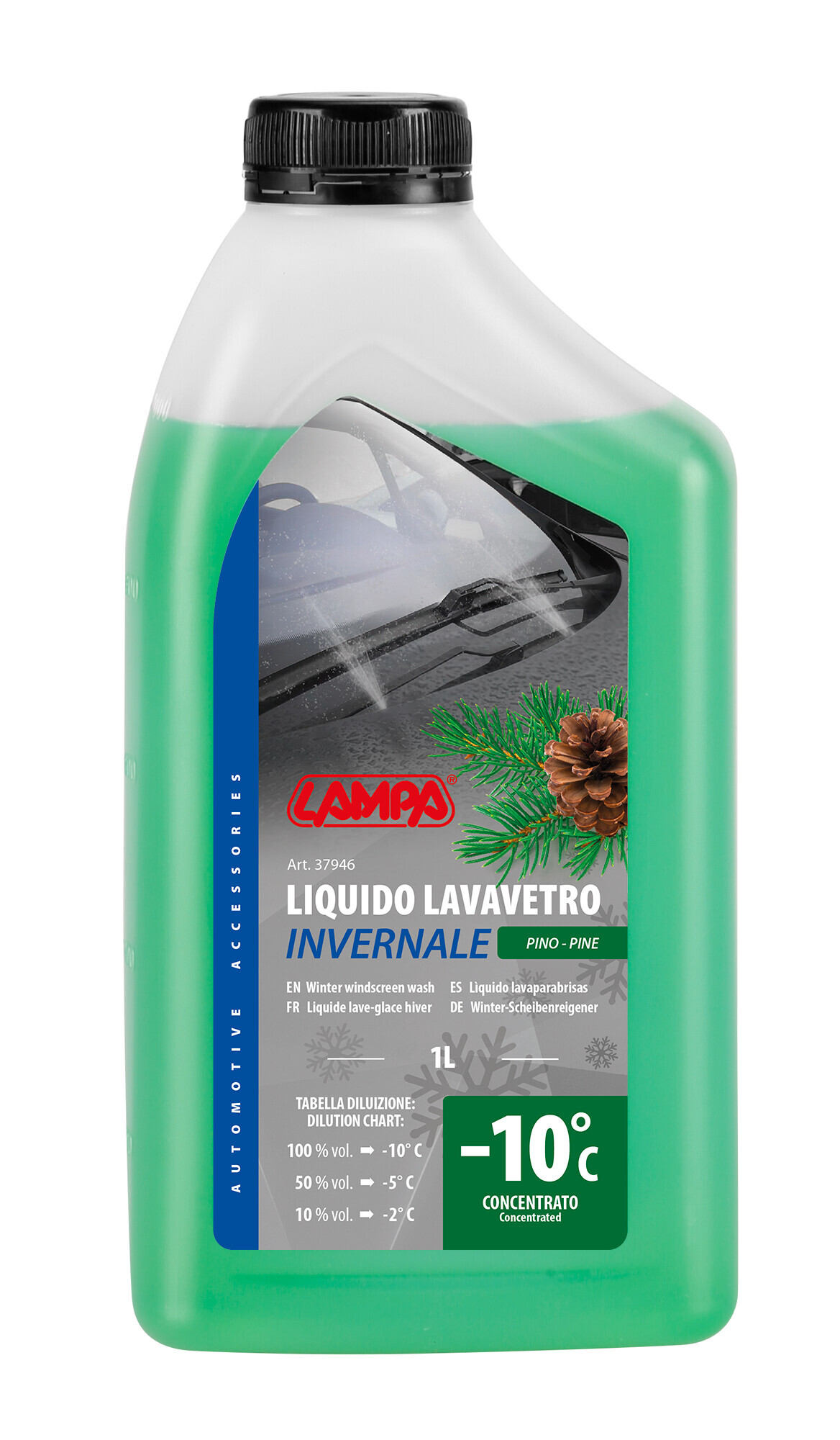 Liquido lavavetro invernale profumato (-10°C) - Pino - 1000 ml