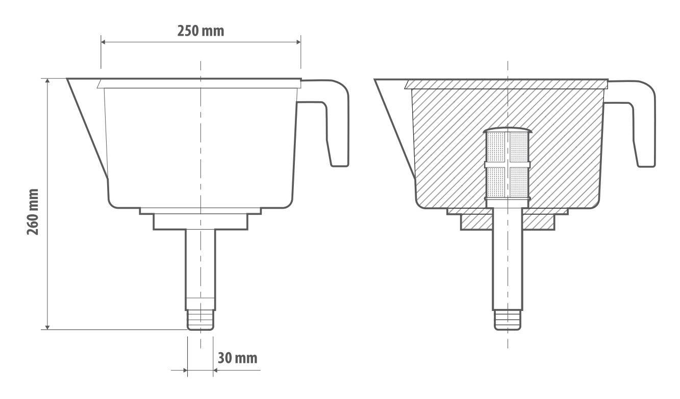 Imbuto professionale con 3 filtri separatori 15 Imbuto professionale con 3 filtri separatori - immagine 15