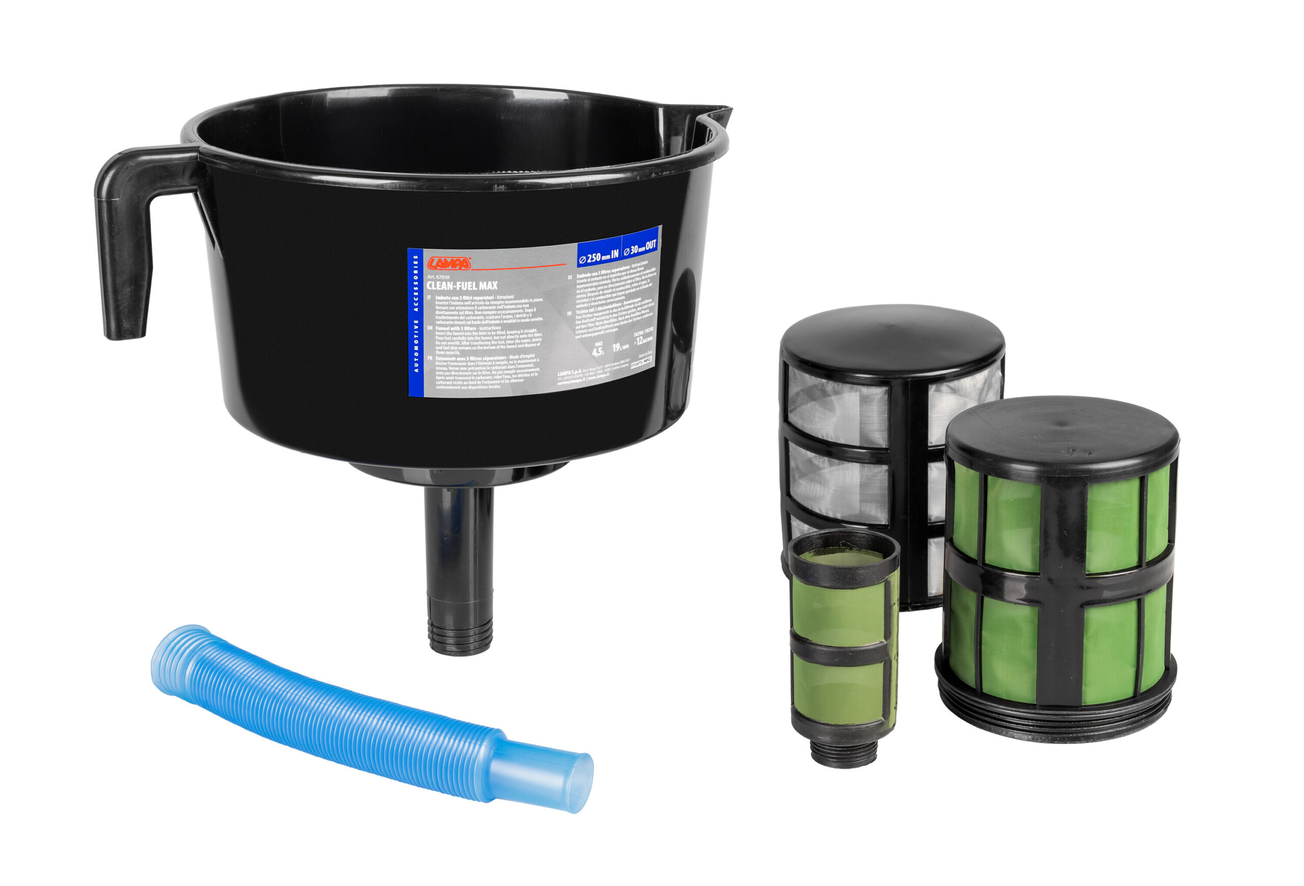 Imbuto professionale con 3 filtri separatori 3 Imbuto professionale con 3 filtri separatori - immagine 3