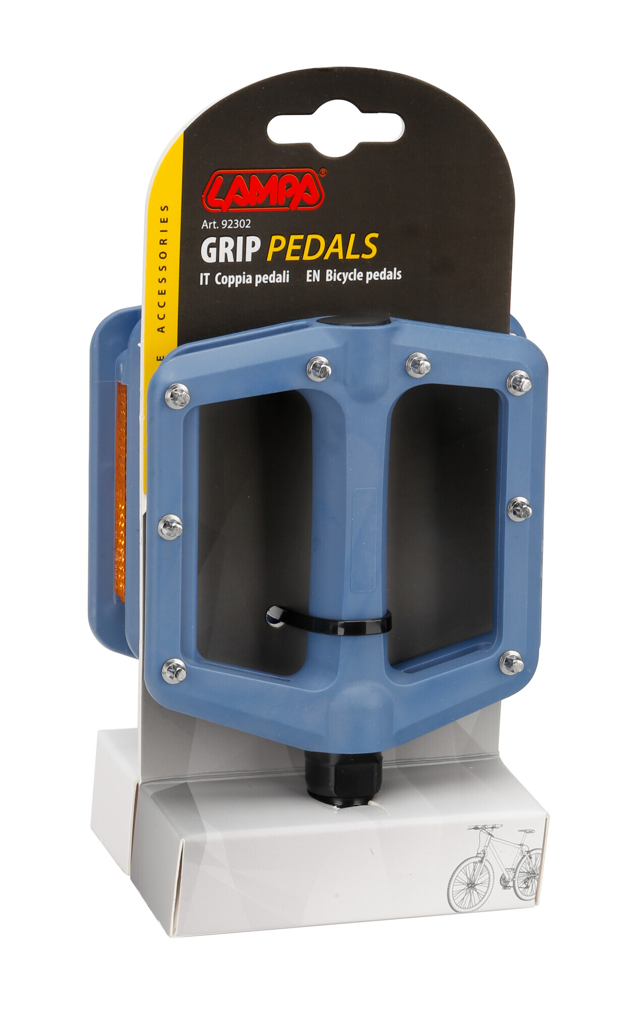 Grip, coppia pedali - Blu 2 Grip, coppia pedali - Blu - immagine 2
