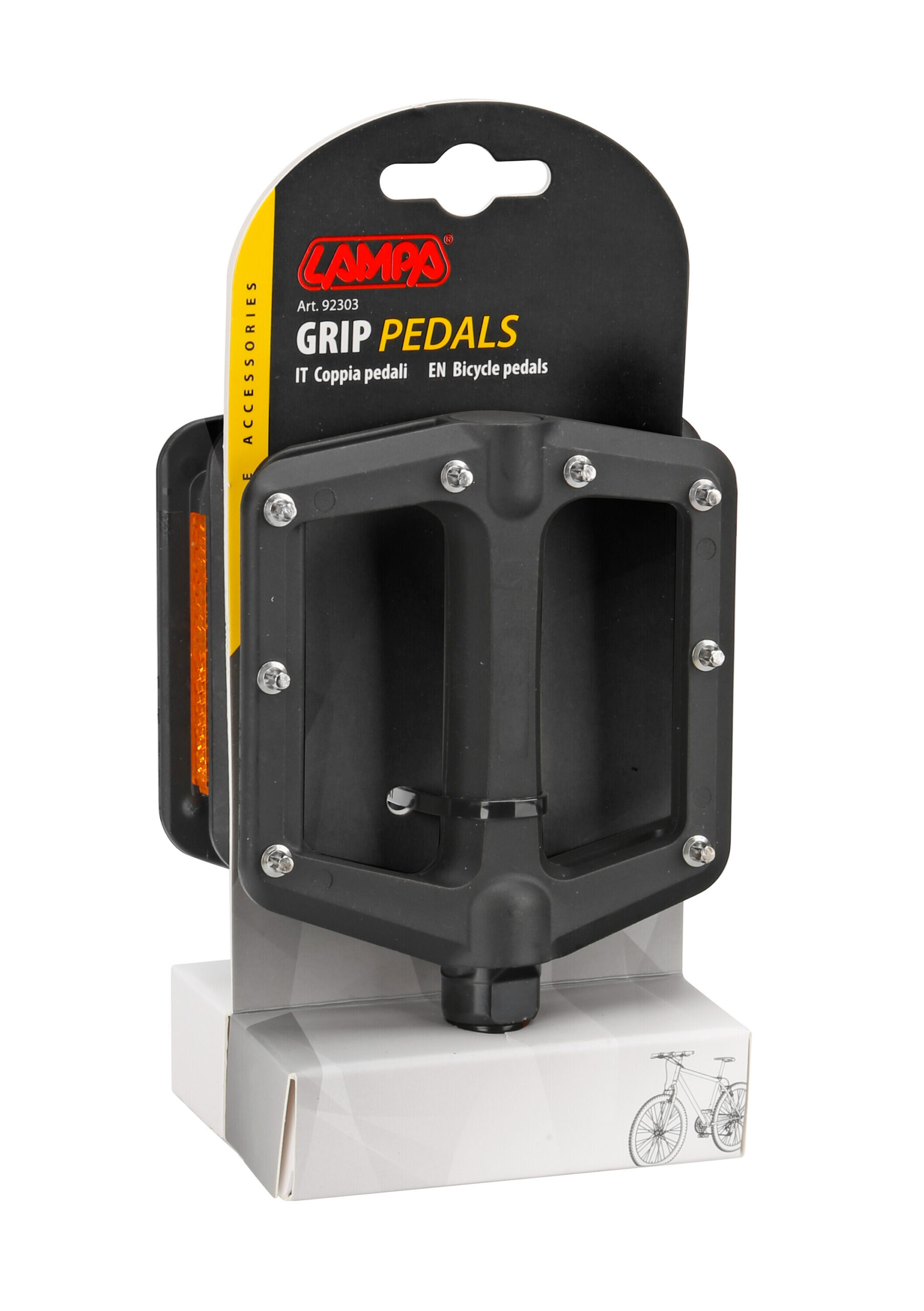 Grip, coppia pedali - Nero 2 Grip, coppia pedali - Nero - immagine 2