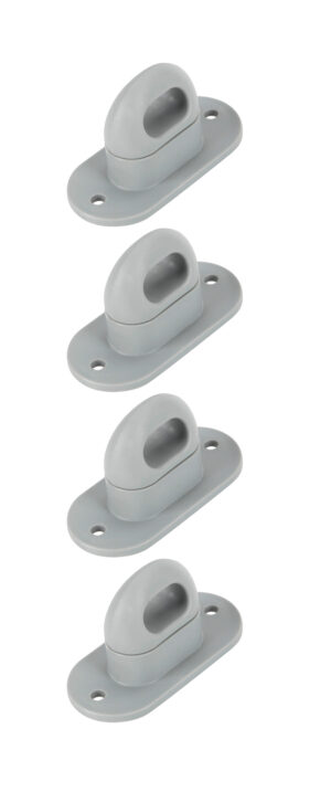 Tappi a vite per occhielli ovali con chiusura girevole - Set 4 pz