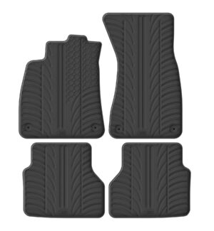 Set tappeti su misura in gomma - compatibile per  Audi A6 4p (06/25>) automatico -  Audi A6 Avant (05/25>) automatico