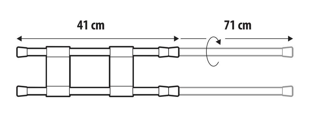 Barre estensibili anticaduta - 41-71 cm 3 Barre estensibili anticaduta - 41-71 cm - immagine 3