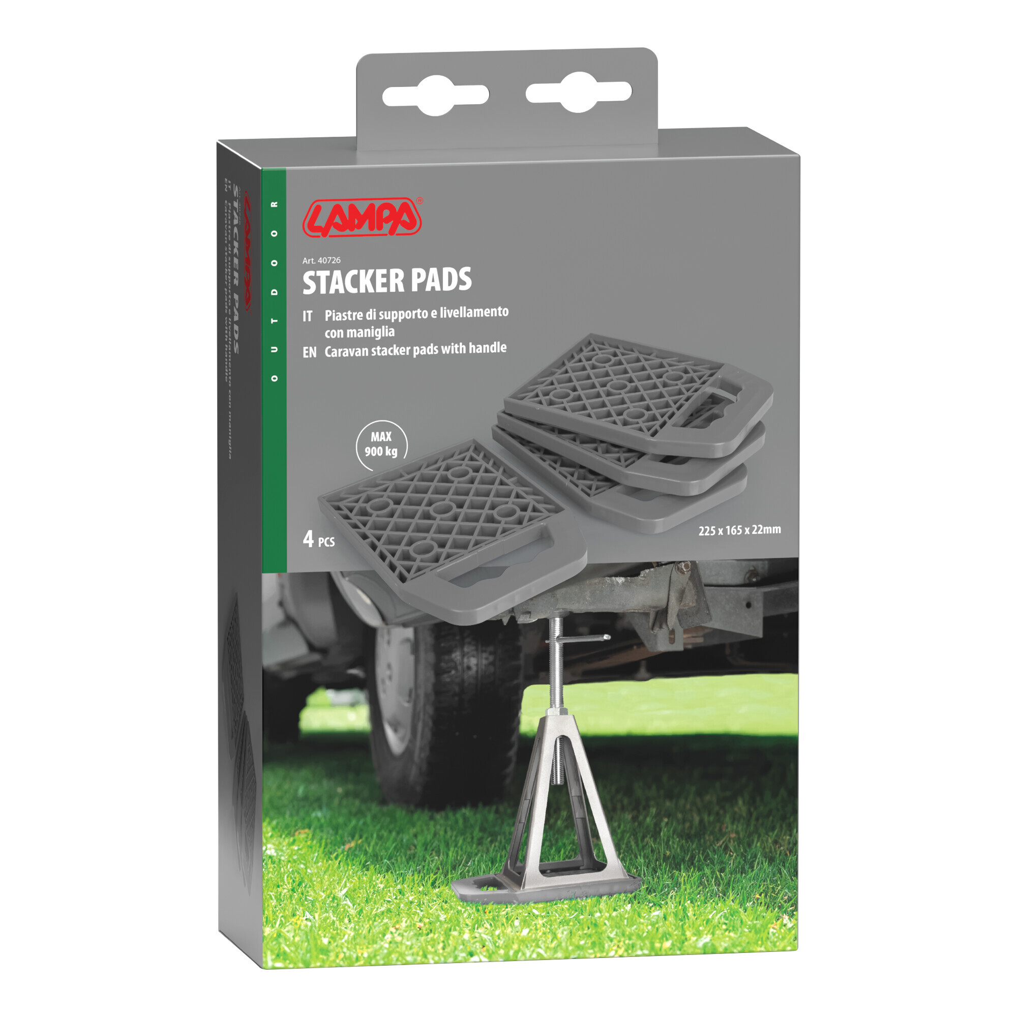 Piastre di supporto e livellamento con maniglia, set 4 pz 3 Piastre di supporto e livellamento con maniglia, set 4 pz - immagine 3