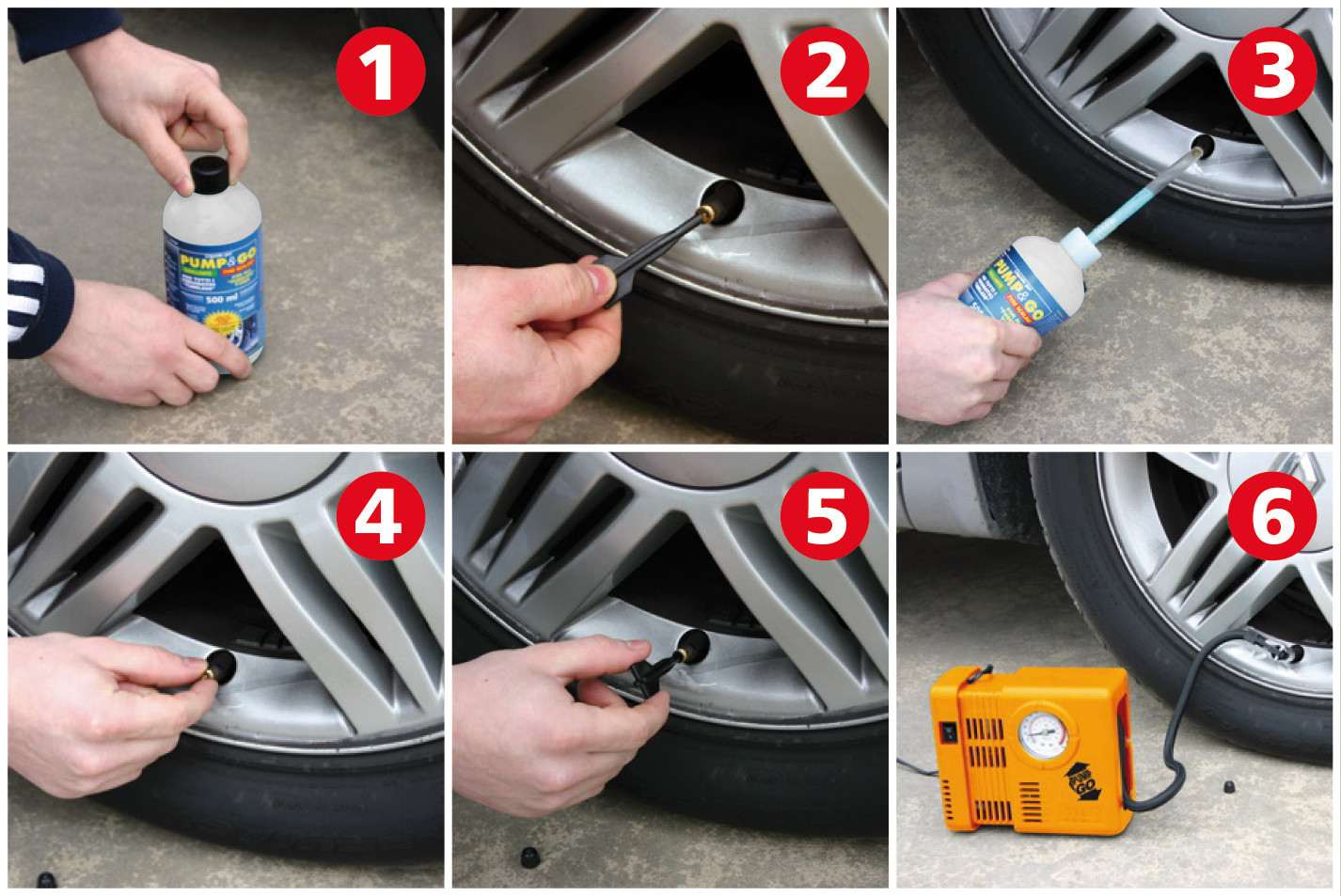 Pump & Go, kit riparazione pneumatici 4 Pump & Go, kit riparazione pneumatici - immagine 4