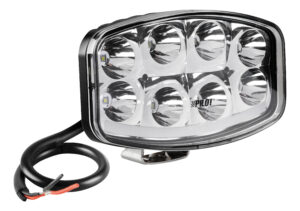 Pluton Nix, faro di profondità LED con luce di posizione - 12/24V - 245x140 mm