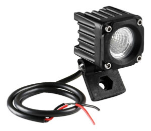 WL-19, faro ausiliario a 1 Led - 12/24V - Luce ampia - Bianco