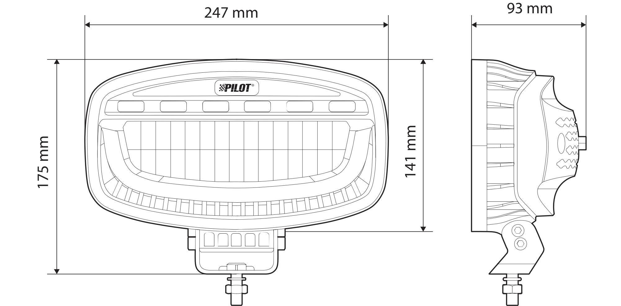 Glare Oval-Pro, faro supplementare multifunzione - 12/24V 9 Glare Oval-Pro, faro supplementare multifunzione - 12/24V - immagine 9